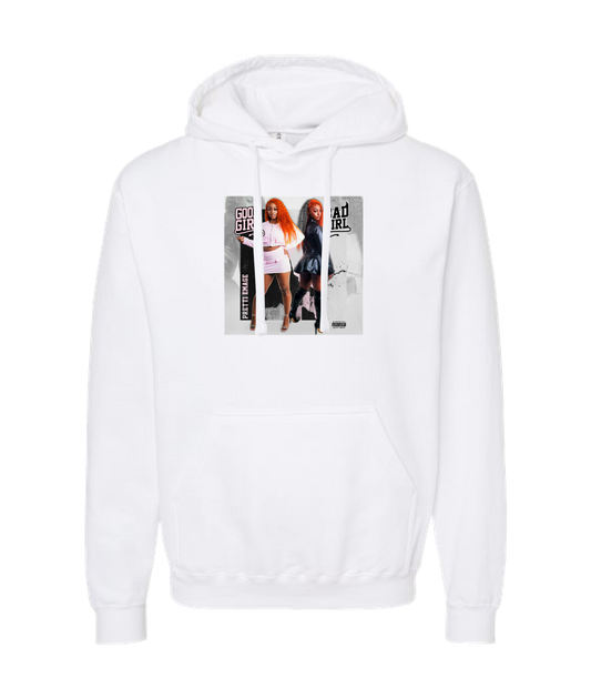 Pretti Emage - GOOD GIRL BAD GIRL - White Hoodie