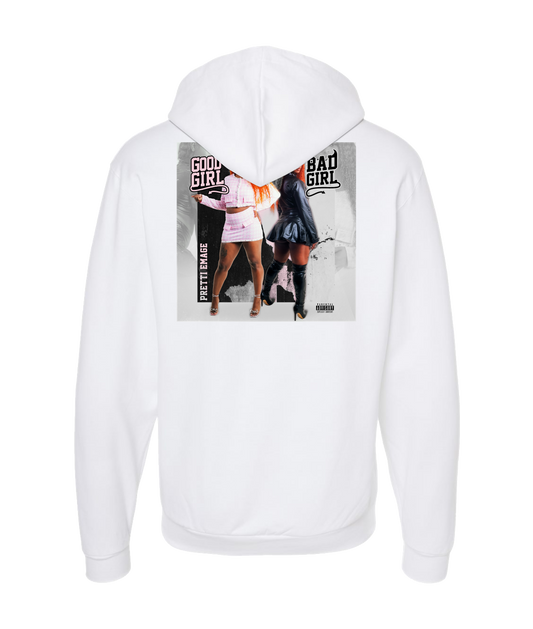 Pretti Emage - GOOD GIRL BAD GIRL - White Zip Up Hoodie