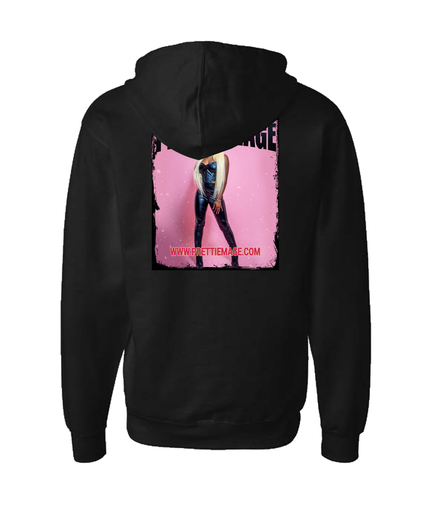 Pretti Emage - PRETTI - Black Zip Up Hoodie