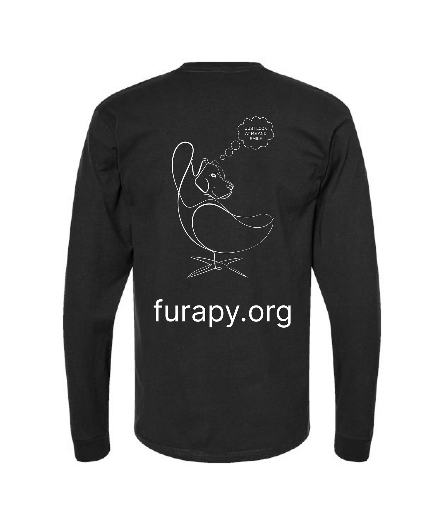 furapy.org - LOOK AND SMILE - Black Long Sleeve T