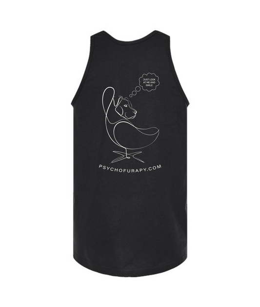 pyschofurapy.com - LOOK AND SMILE - Black Tank Top