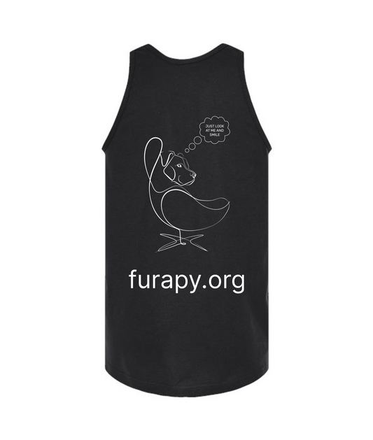 furapy.org - LOOK AND SMILE - Black Tank Top