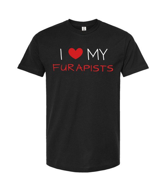 furapy.org - I <3 MY FURAPISTS - Black T-Shirt