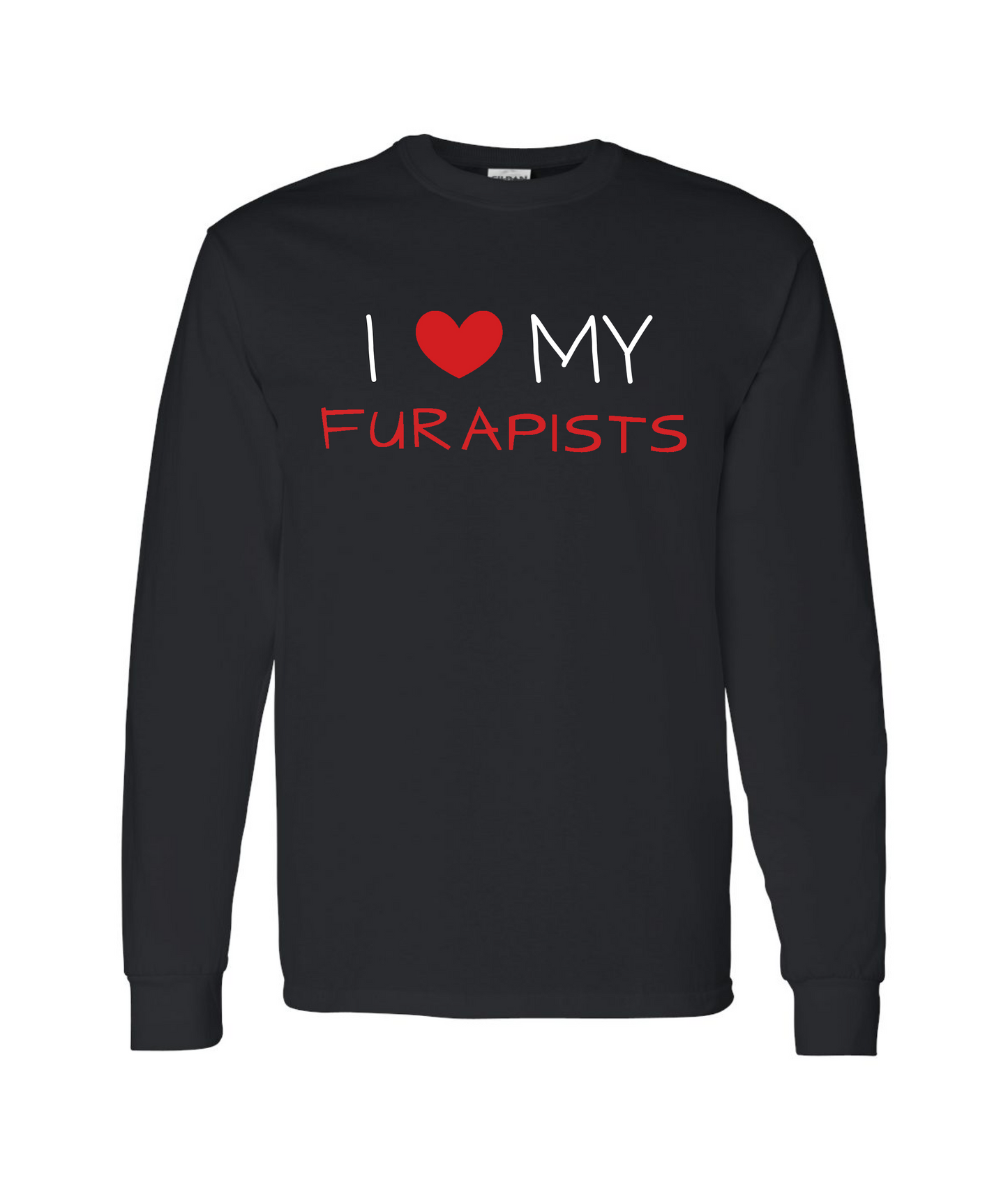 furapy.org - I <3 MY FURAPISTS - Black Long Sleeve T