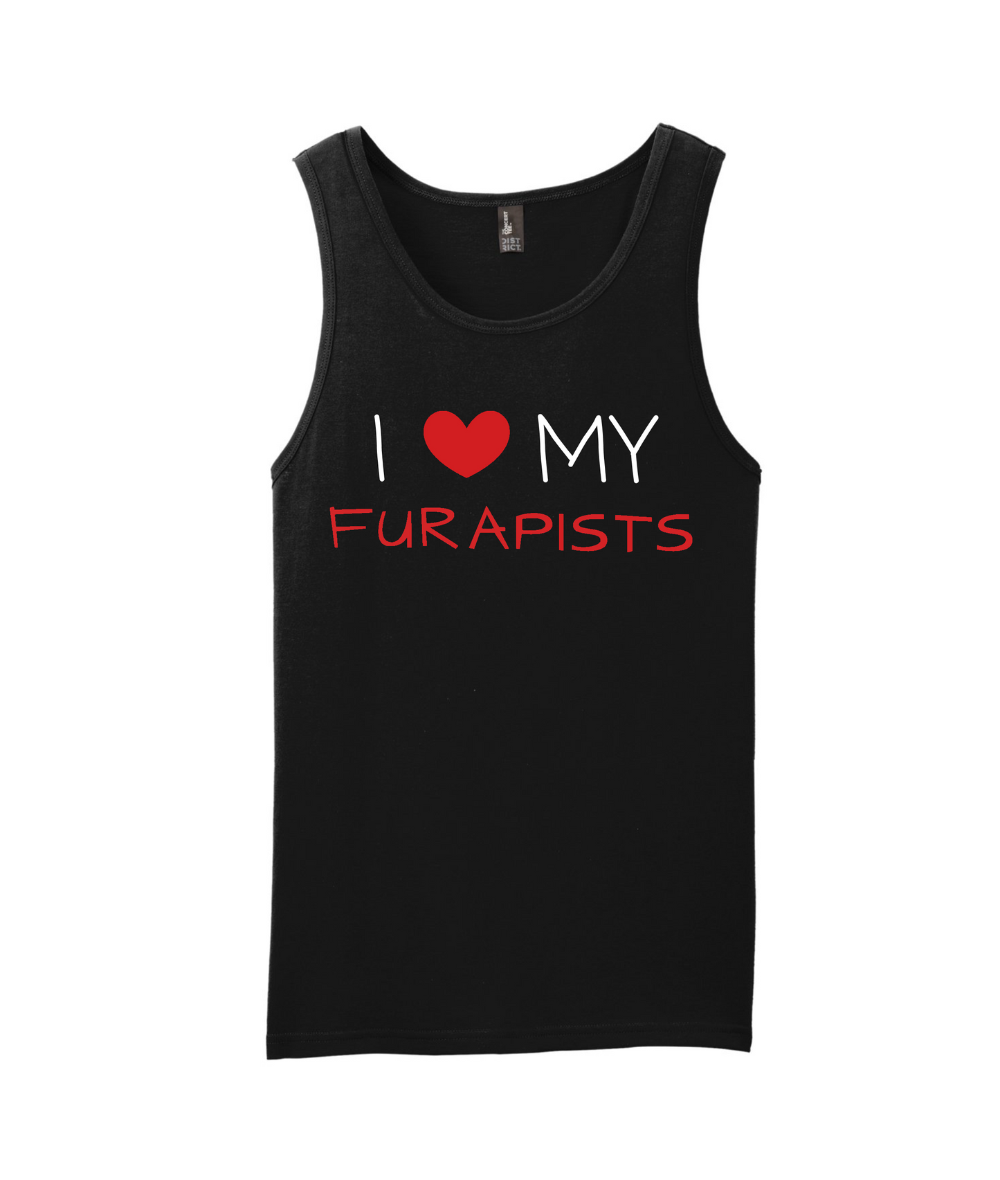 furapy.org - I <3 MY FURAPISTS - Black Tank Top