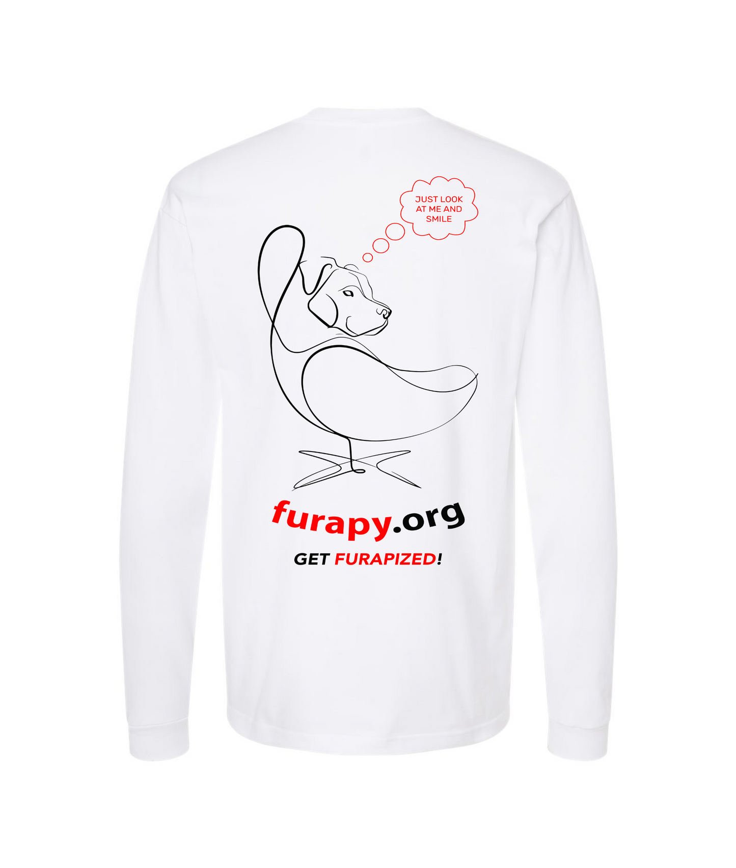 furapy.org - I <3 MY FURAPISTS - White Long Sleeve T