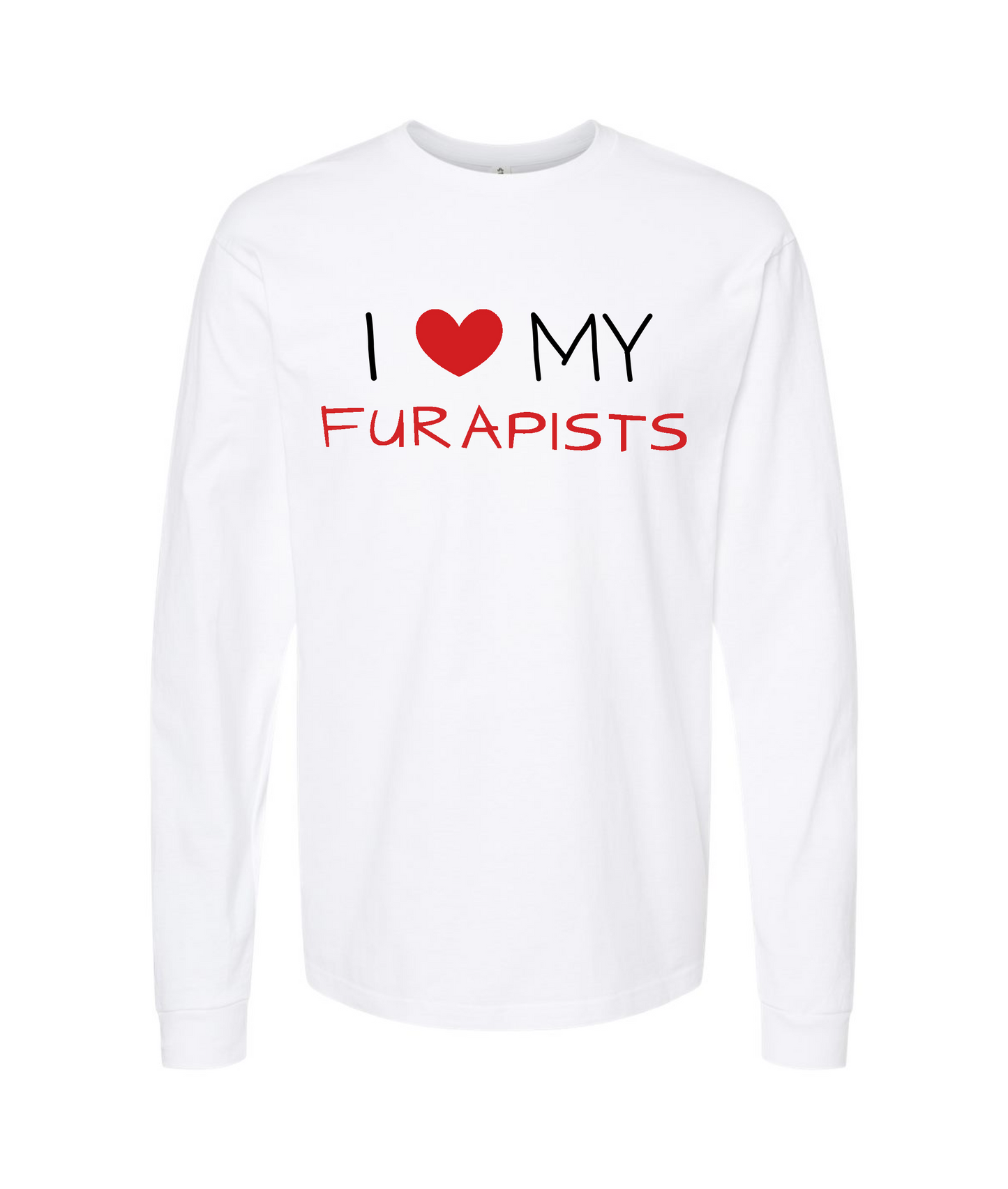 furapy.org - I <3 MY FURAPISTS - White Long Sleeve T