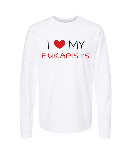 furapy.org - I <3 MY FURAPISTS - White Long Sleeve T