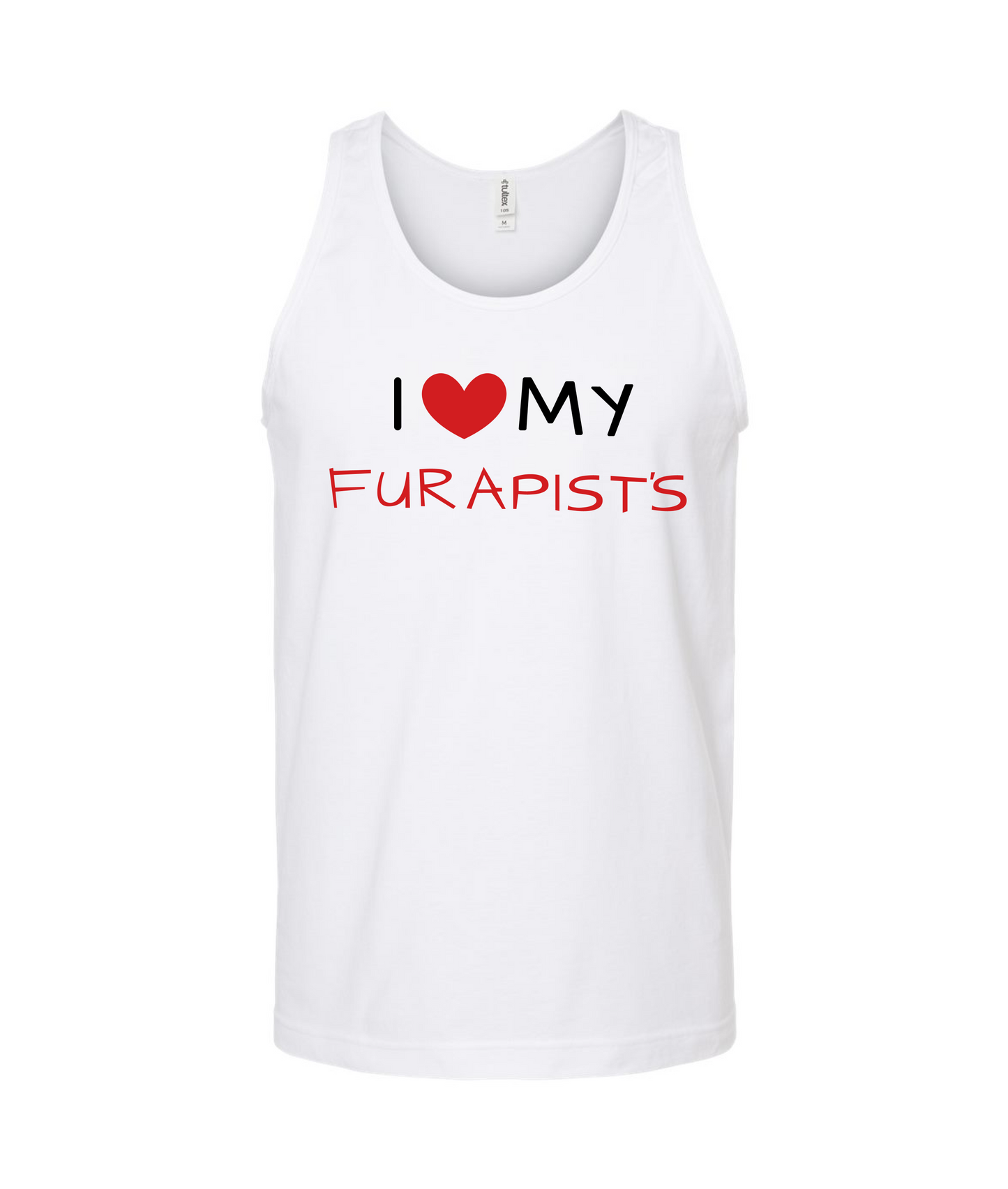 V-PYTOP - I <3 MY FURAPIST'S - White Tank Top