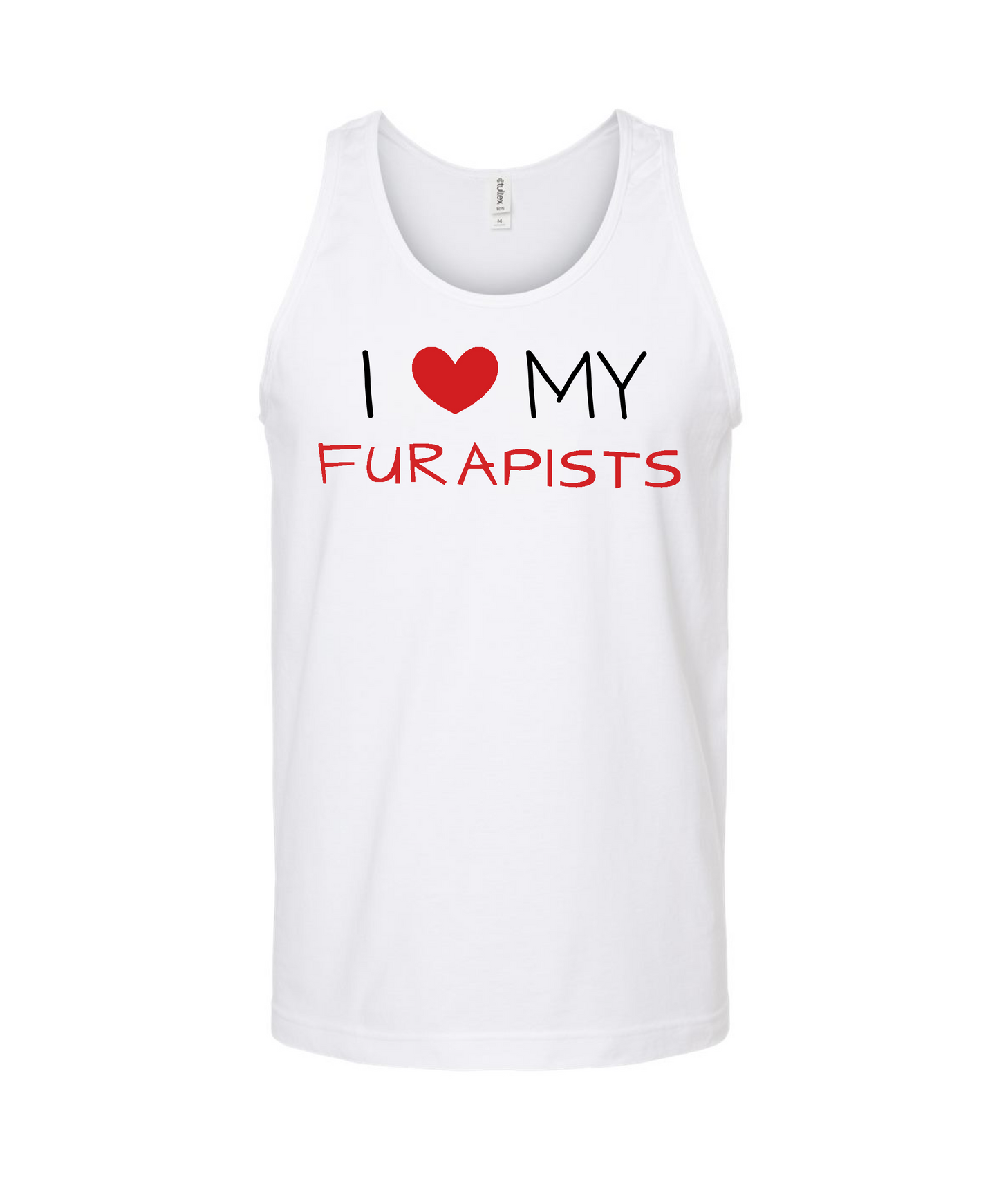 furapy.org - I <3 MY FURAPISTS - White Tank Top