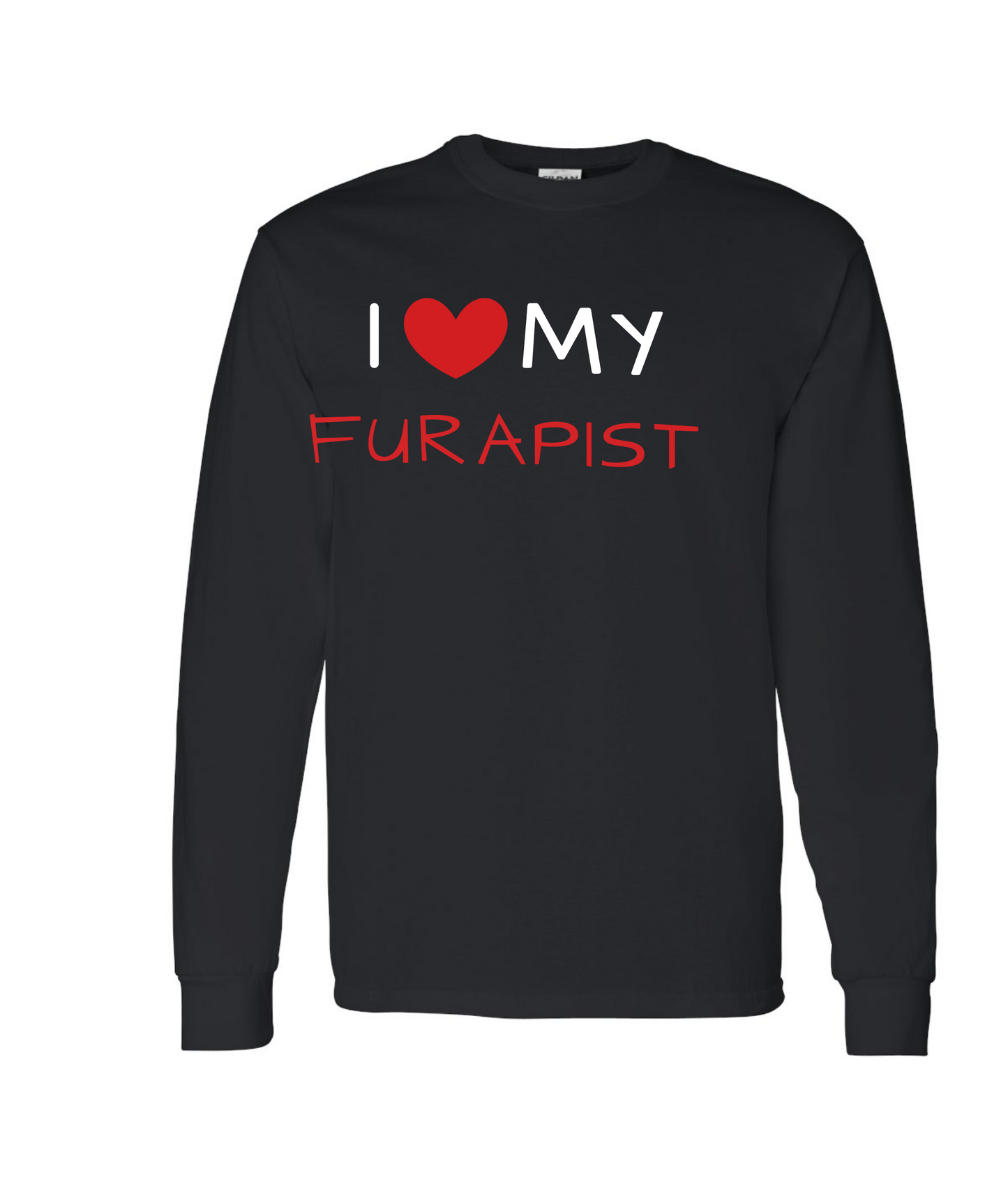 furapy.org - I <3 MY FURAPIST - Black Long Sleeve T