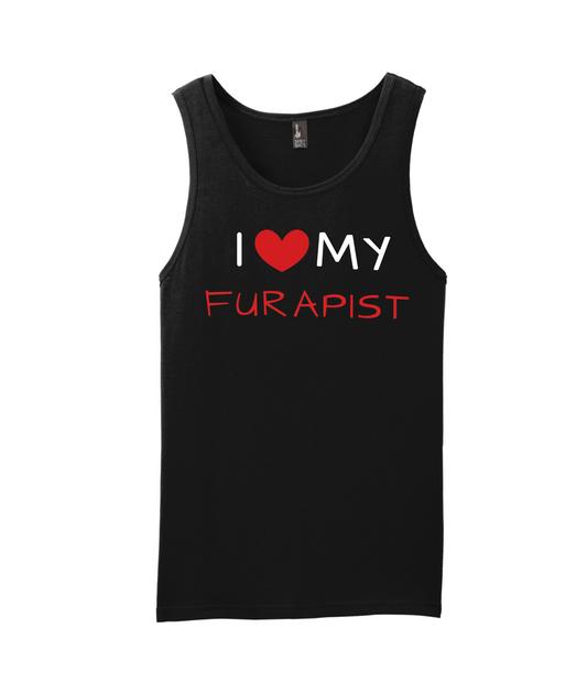 furapy.org - I <3 MY FURAPIST - Black Tank Top