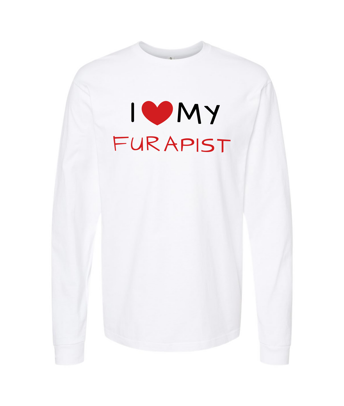 furapy.org - I <3 MY FURAPIST - White Long Sleeve T