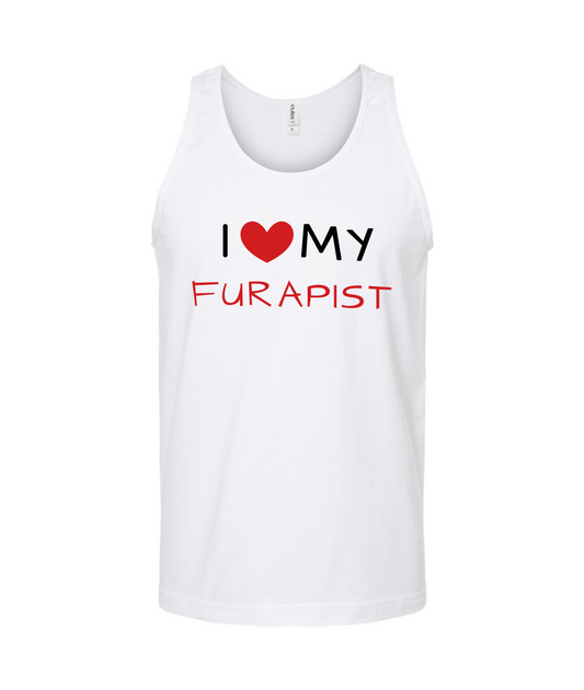 furapy.org - I <3 MY FURAPIST - White Tank Top