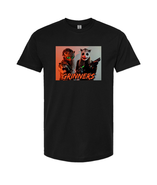 Refinery Films - GRINNERS GARB 01-2 - Black T-Shirt