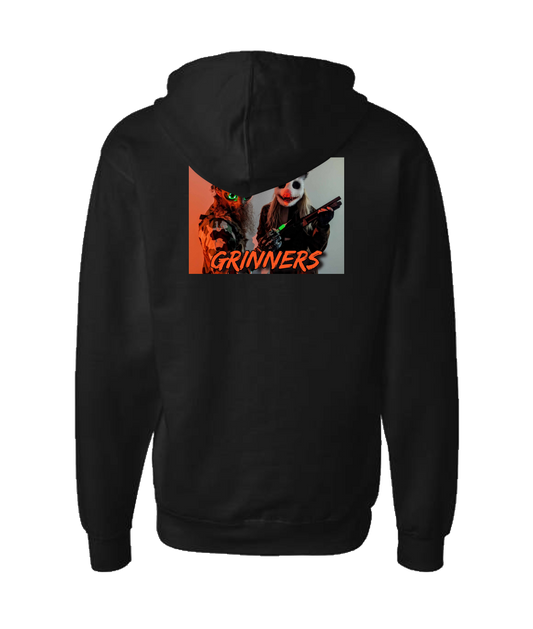 Refinery Films - GRINNERS GARB 01-2 - Black Zip Up Hoodie