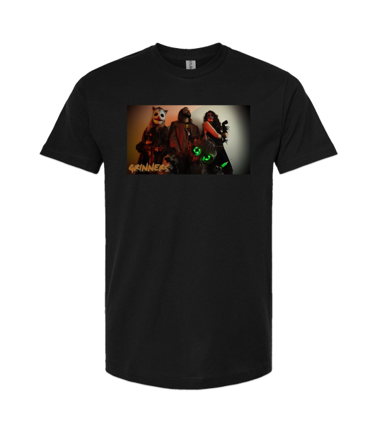 Refinery Films - GRINNERS GARB 01 - Black T-Shirt