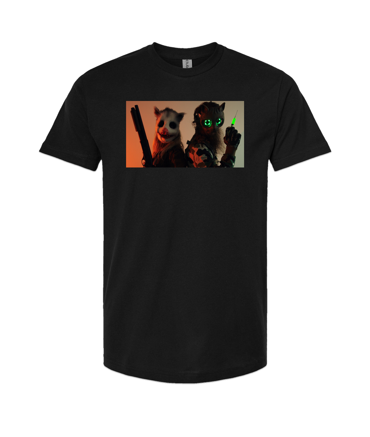 Refinery Films - GRINNERS GARB 01-1 - Black T-Shirt