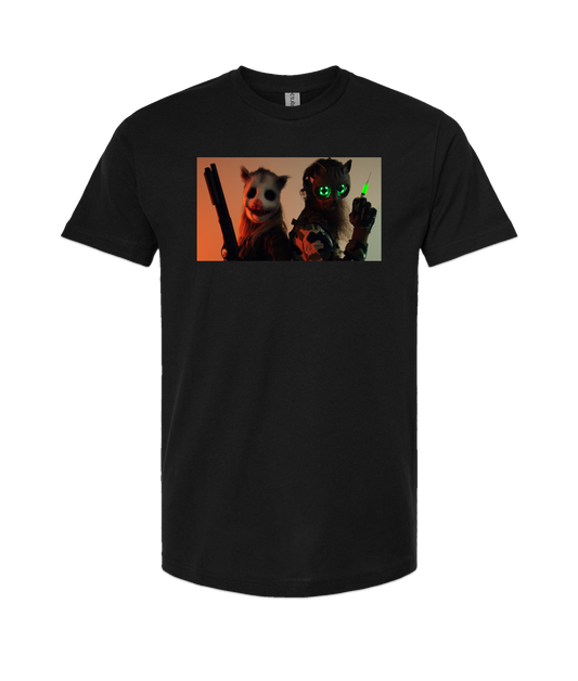 Refinery Films - GRINNERS GARB 01-1 - Black T-Shirt