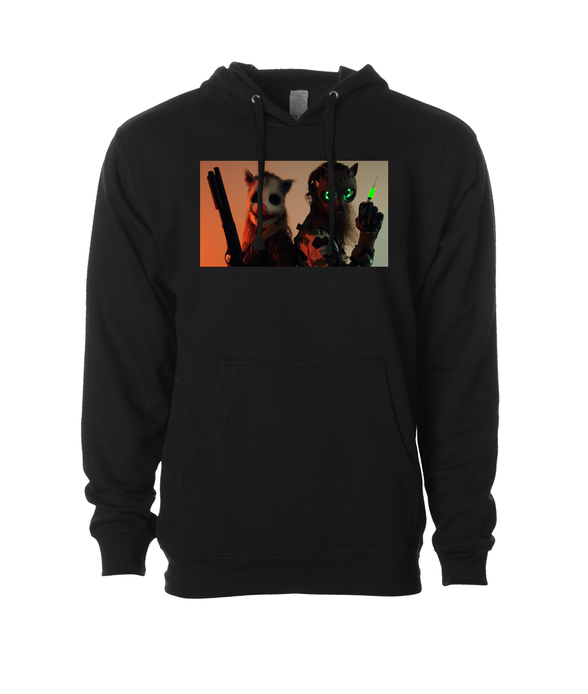 Refinery Films - GRINNERS GARB 01-1 - Black Hoodie