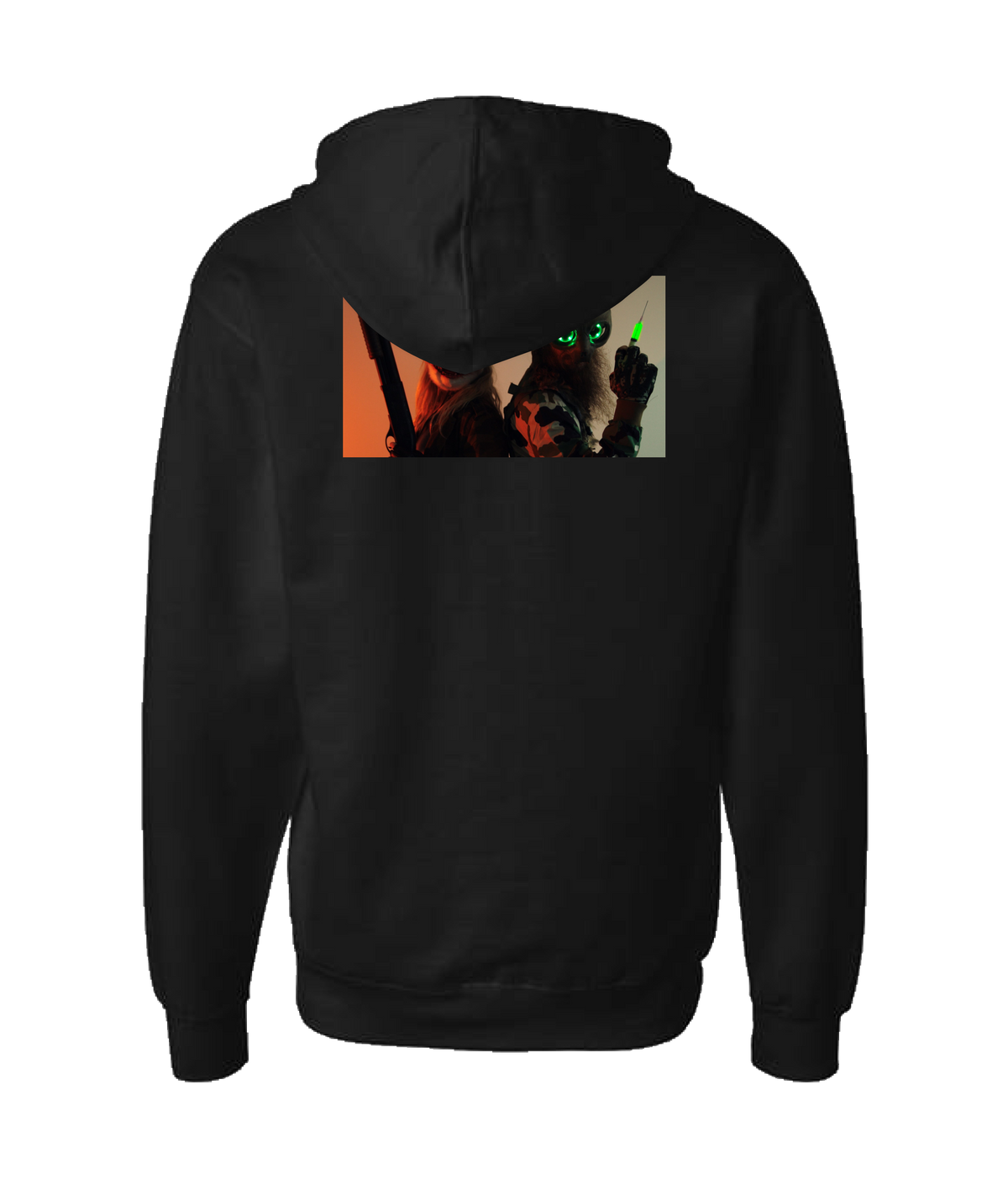 Refinery Films - GRINNERS GARB 01-1 - Black Zip Up Hoodie