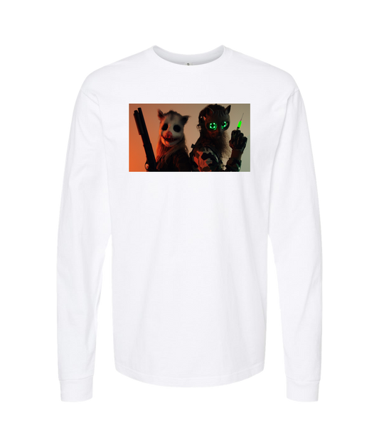Refinery Films - GRINNERS GARB 01-1 - White Long Sleeve T