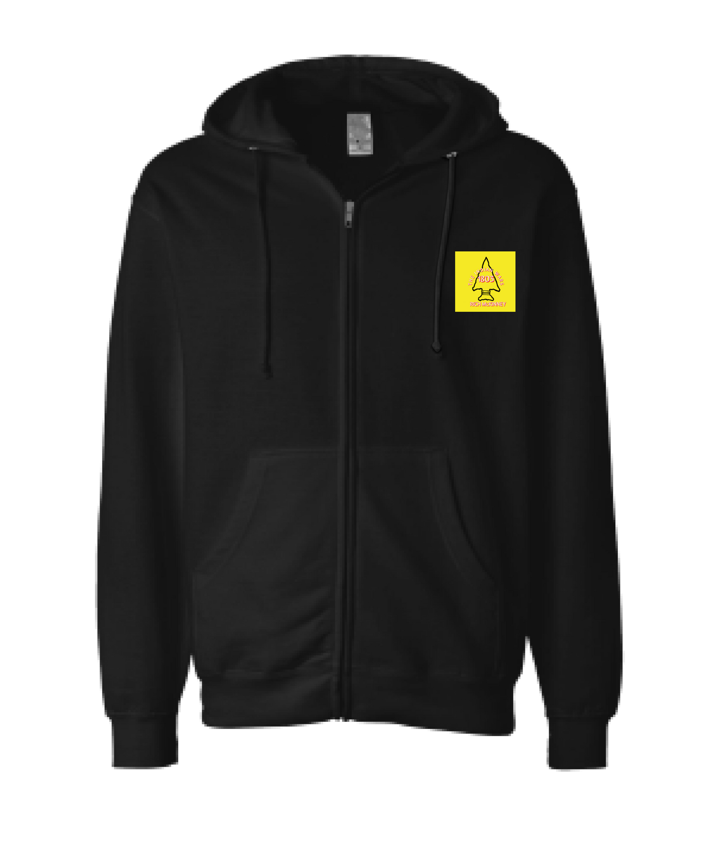 V-RMCKTOP - THE INDIAN WARS - Black Zip Up Hoodie
