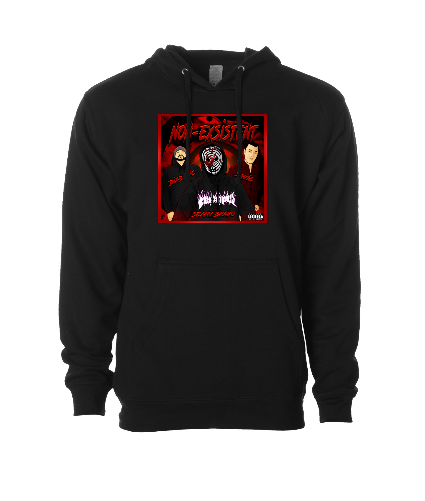 Seany Bravo - Non Exsistent - Black Hoodie