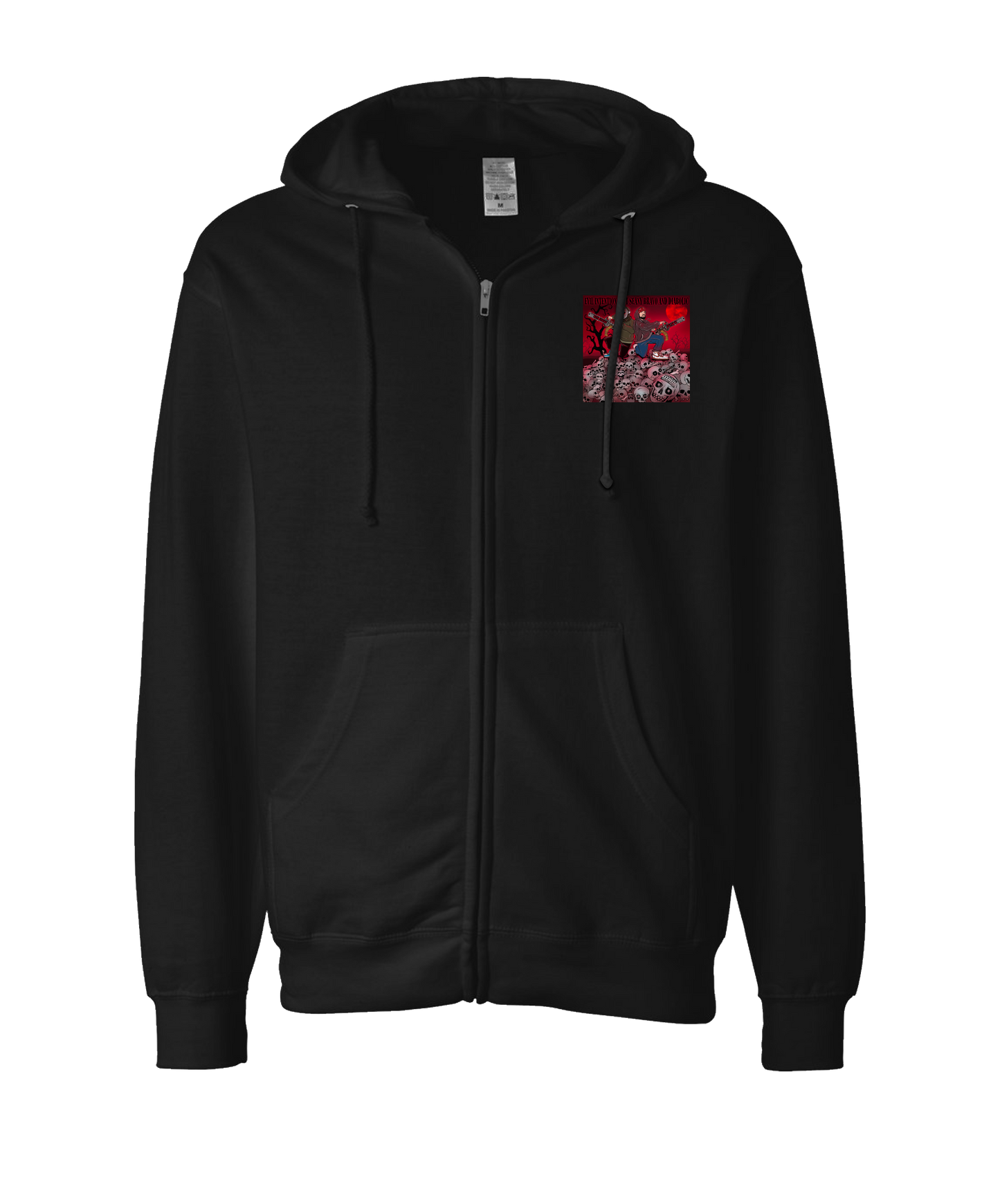 Seany Bravo - Evil Intention - Black Zip Up Hoodie