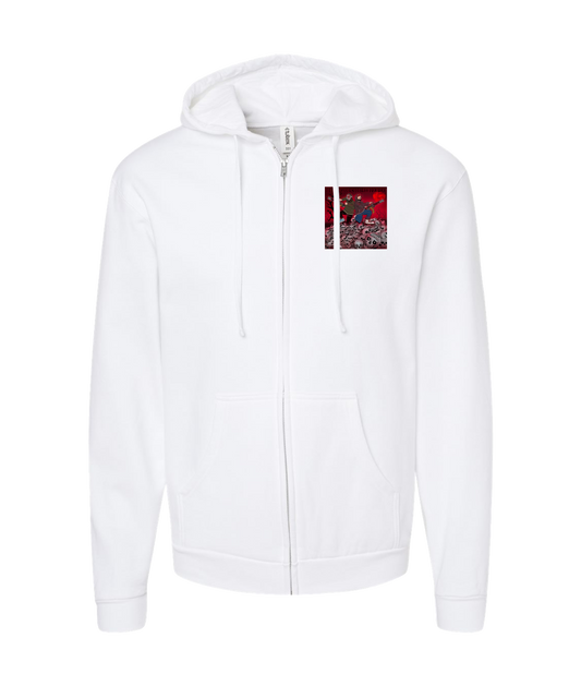 Seany Bravo - Evil Intention - White Zip Up Hoodie