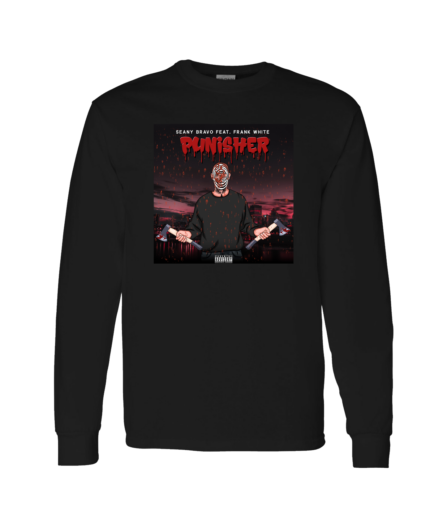 Seany Bravo - Punishment - Black Long Sleeve T