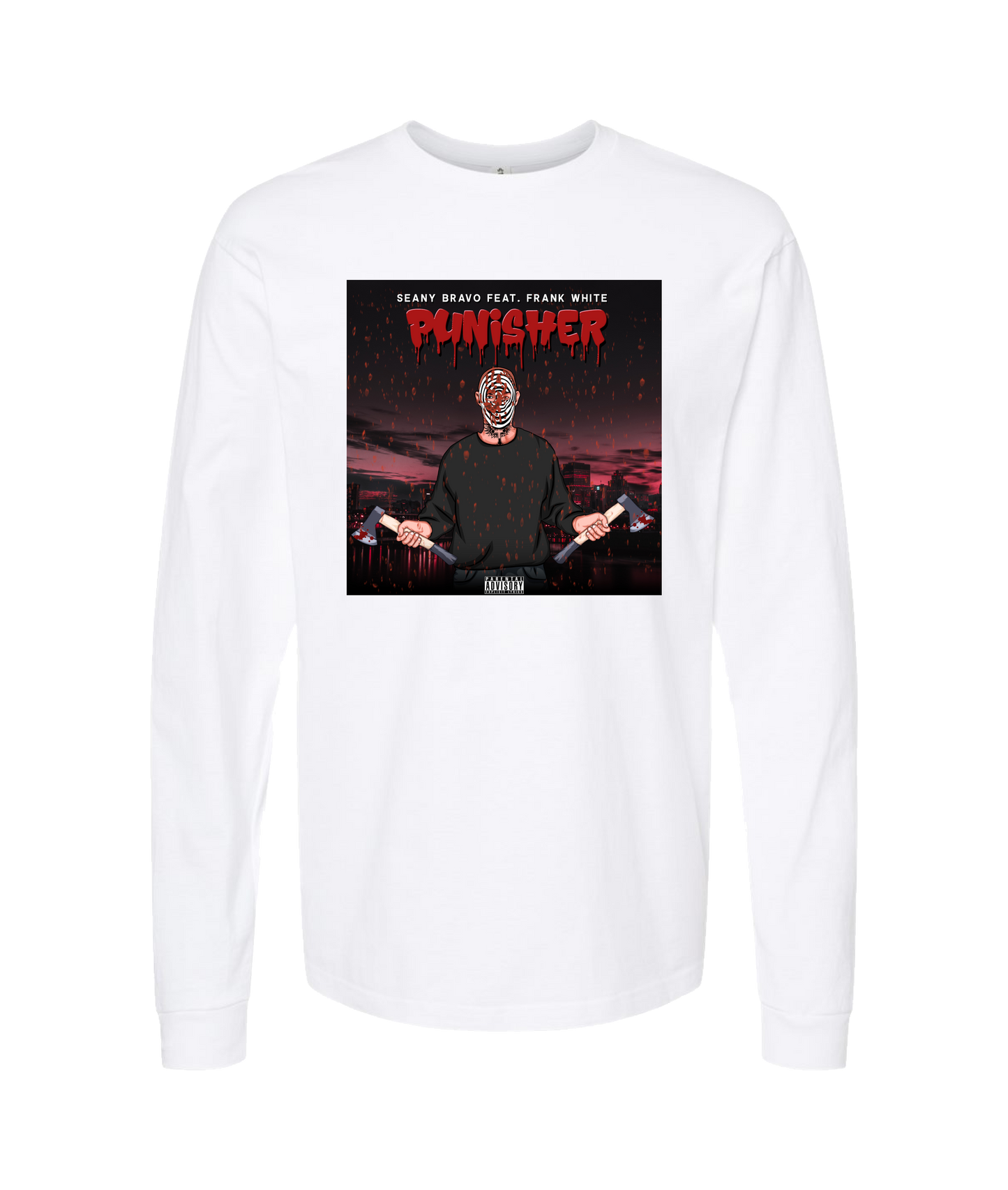 Seany Bravo - Punishment - White Long Sleeve T