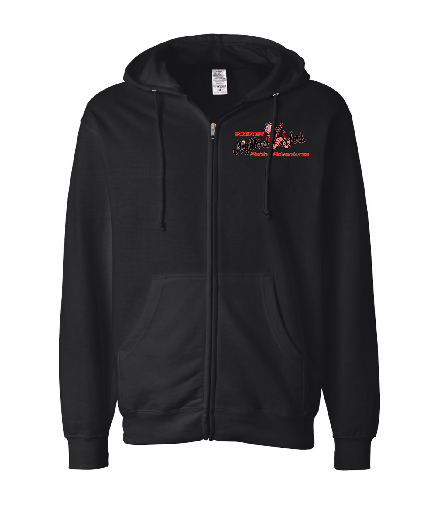 Scooter Nightcrawler - Scooter Nightcrawler Tight Lip - Black Zip Up Hoodie