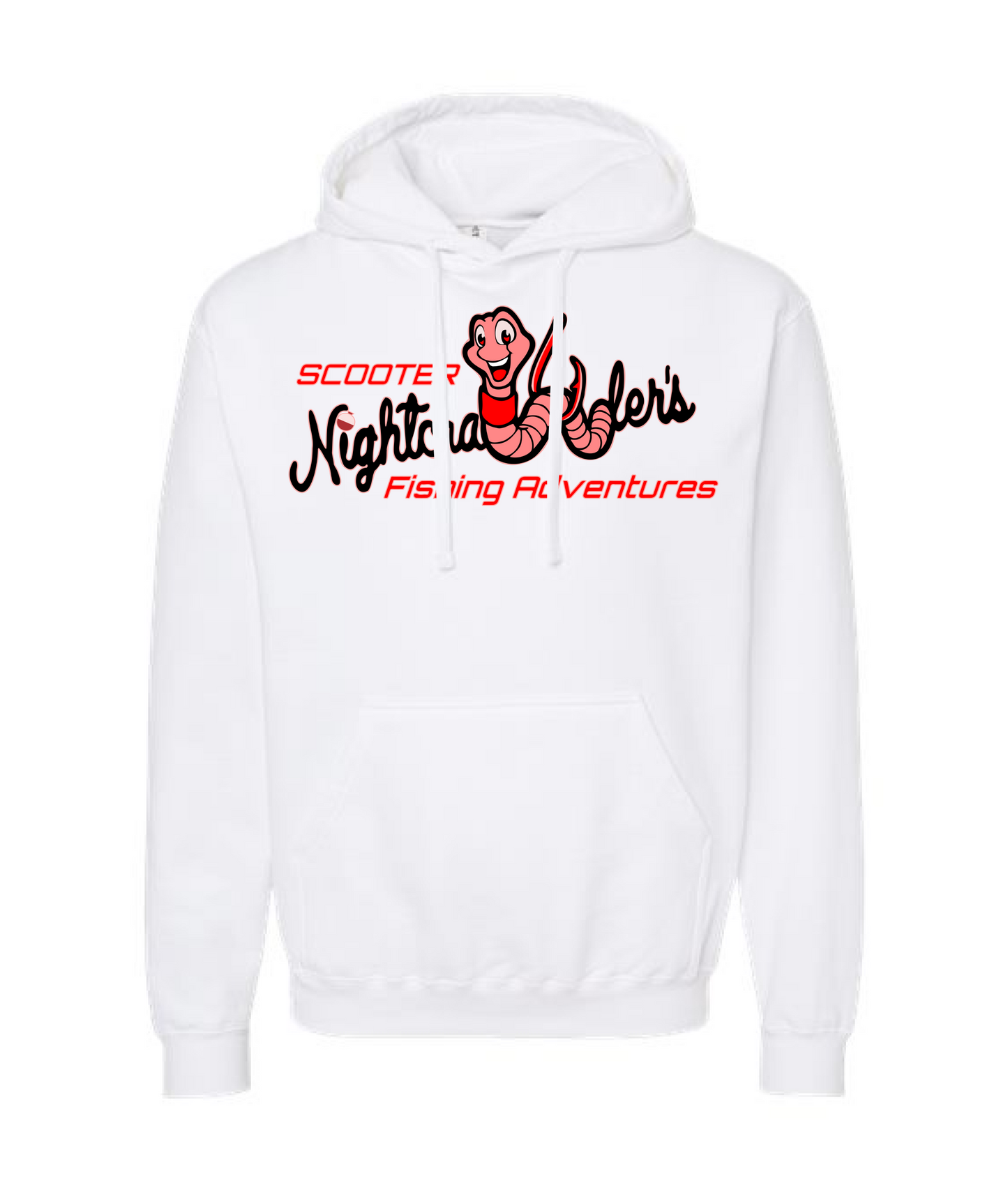 Scooter Nightcrawler - Scooter Nightcrawler Tight Lip - White Hoodie