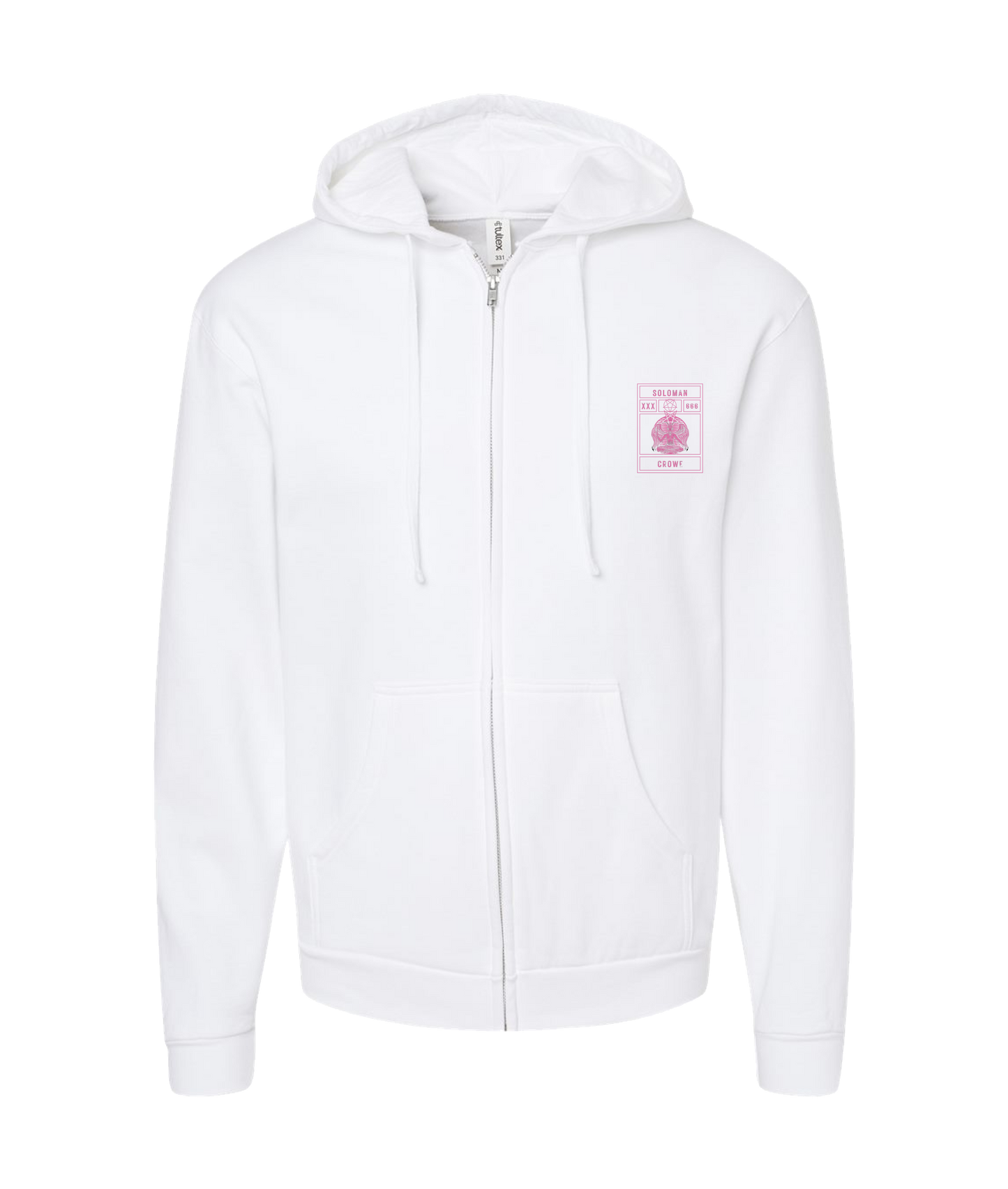 V-SOLTOP - XXX666 - White Zip Up Hoodie