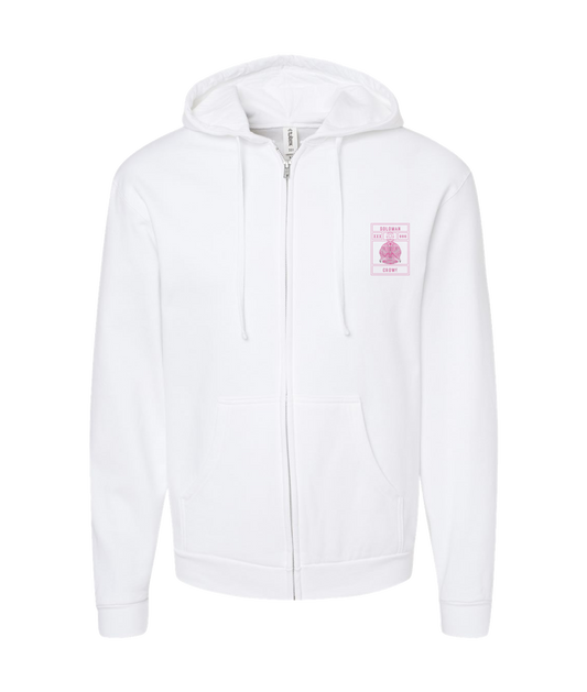 V-SOLTOP - XXX666 - White Zip Up Hoodie