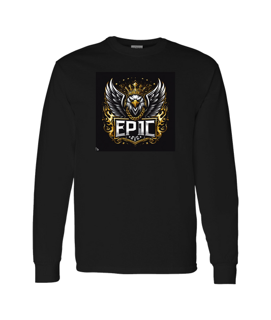 PovCiti Apparel - Ep!c Eagle Logo - Black Long Sleeve T