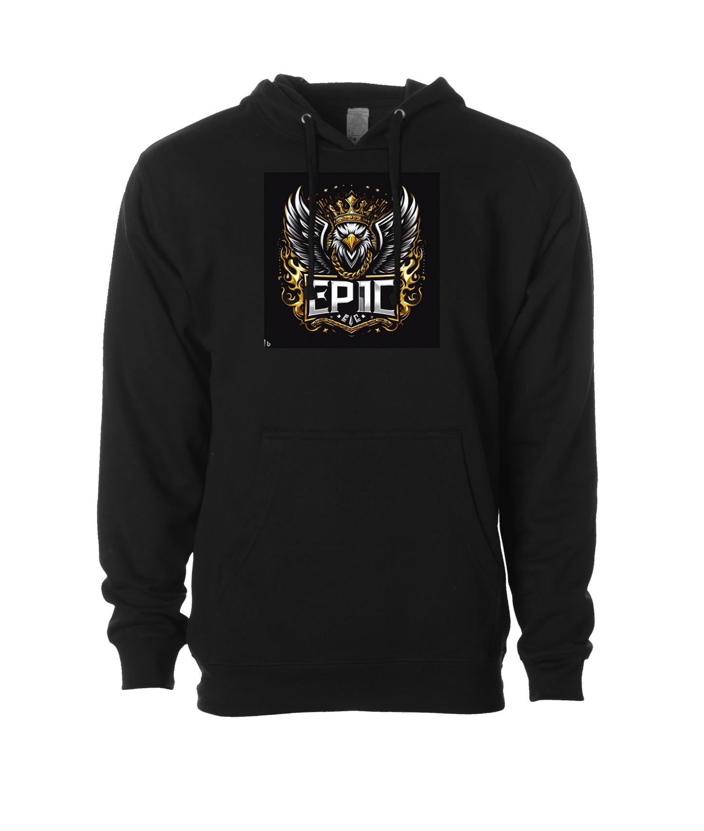 Ep!c of PovCiti - Ep!c Eagle Logo - Black Hoodie