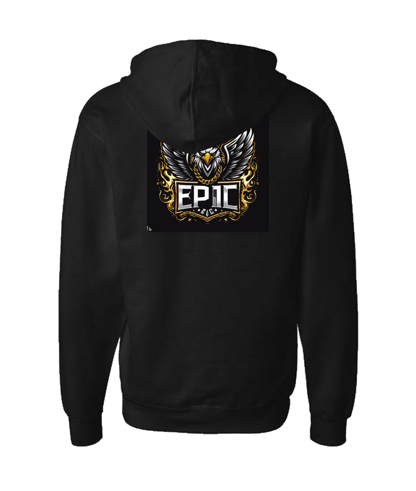 PovCiti Apparel - Ep!c Eagle Logo - Black Zip Up Hoodie