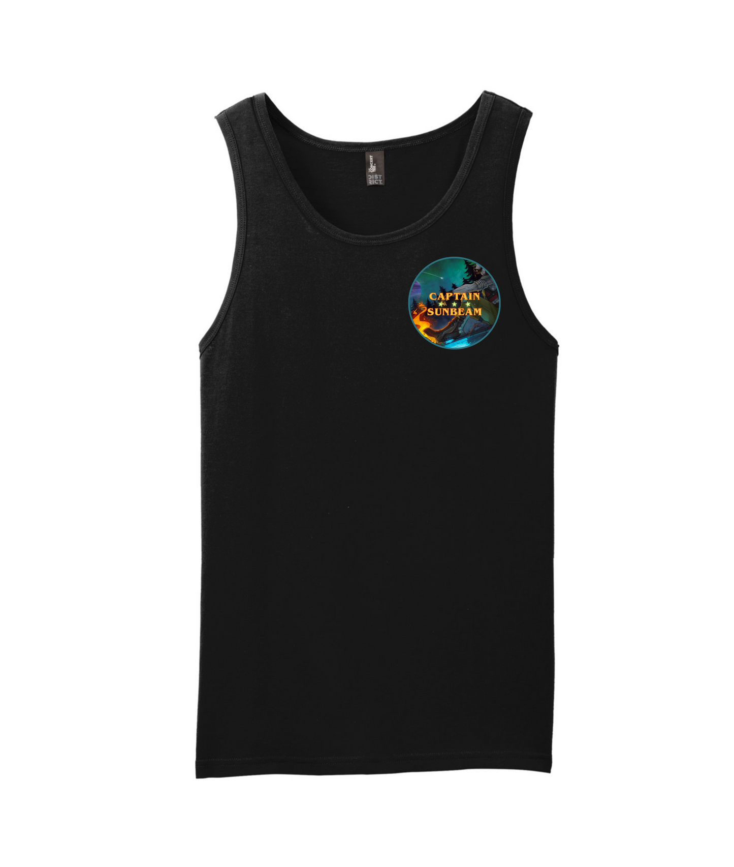 V-SUNBEAMTOP - Julian Afterjoy - Black Tank Top
