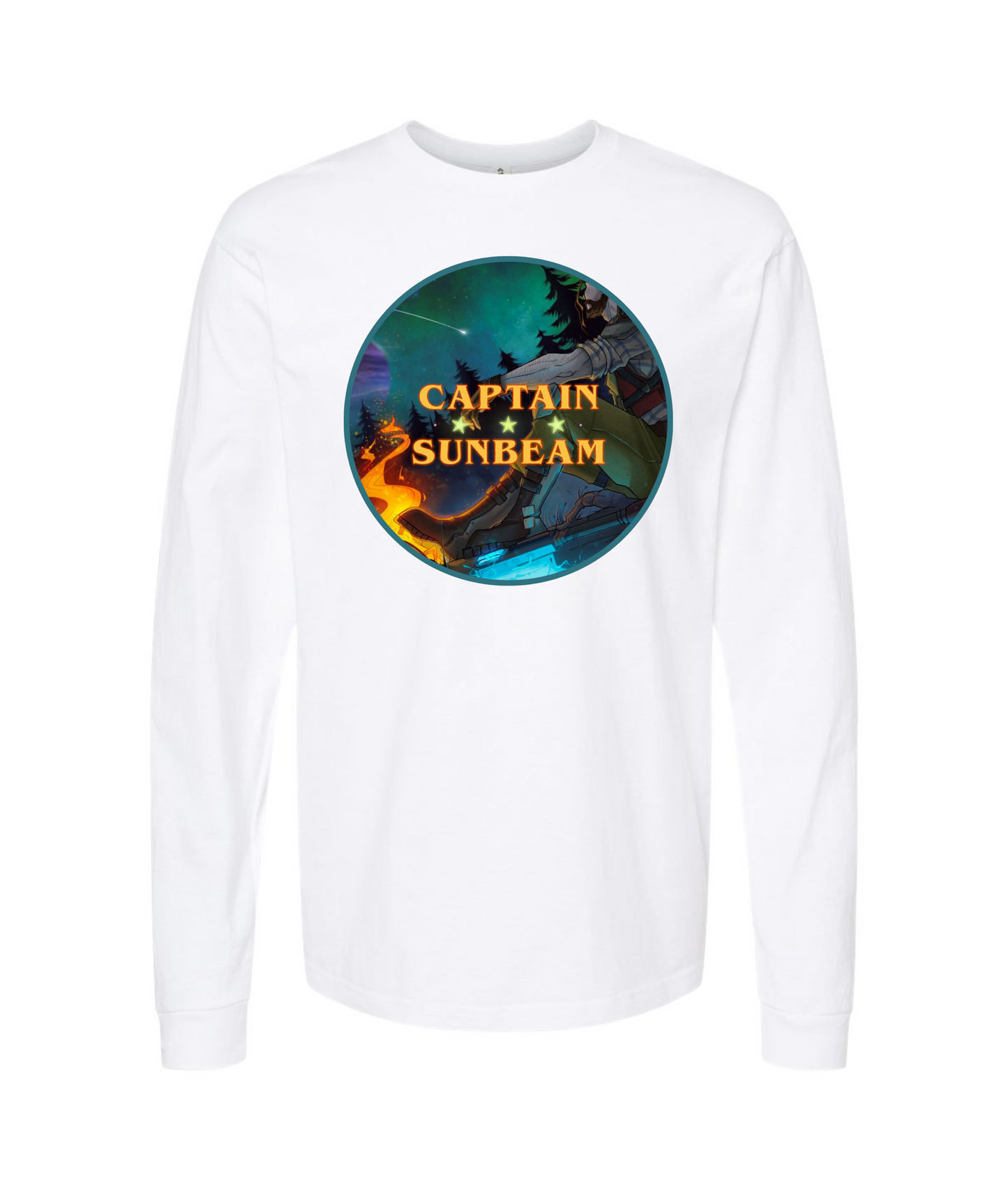 V-SUNBEAMTOP - Julian Afterjoy - White Long Sleeve T