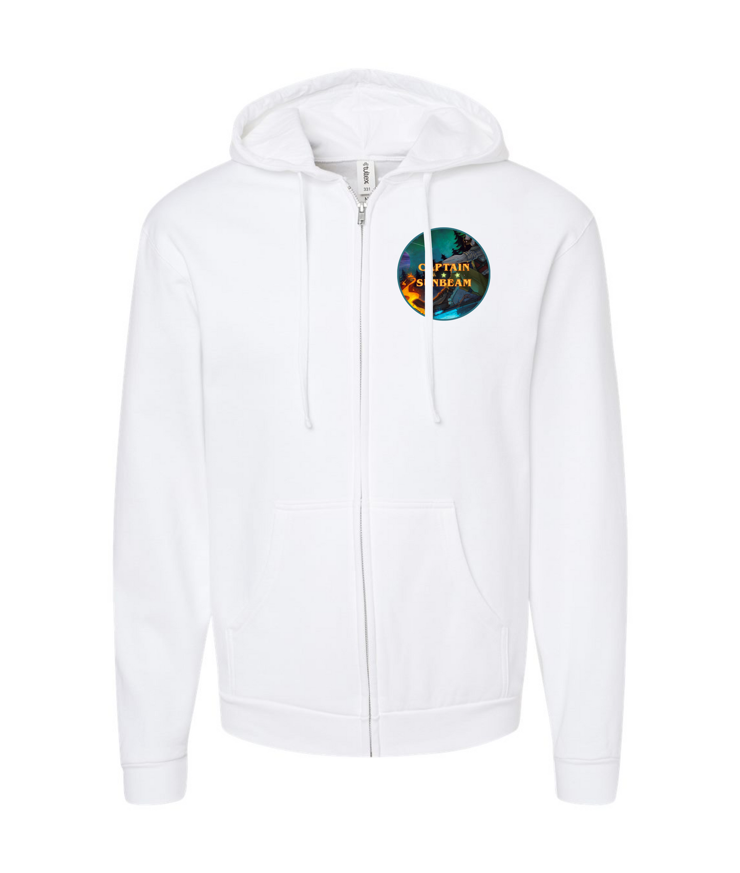 V-SUNBEAMTOP - Julian Afterjoy - White Zip Up Hoodie