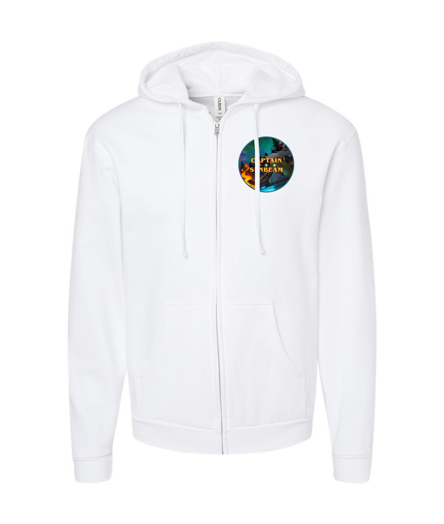 Captain Sunbeam - Julian Afterjoy - White Zip Up Hoodie