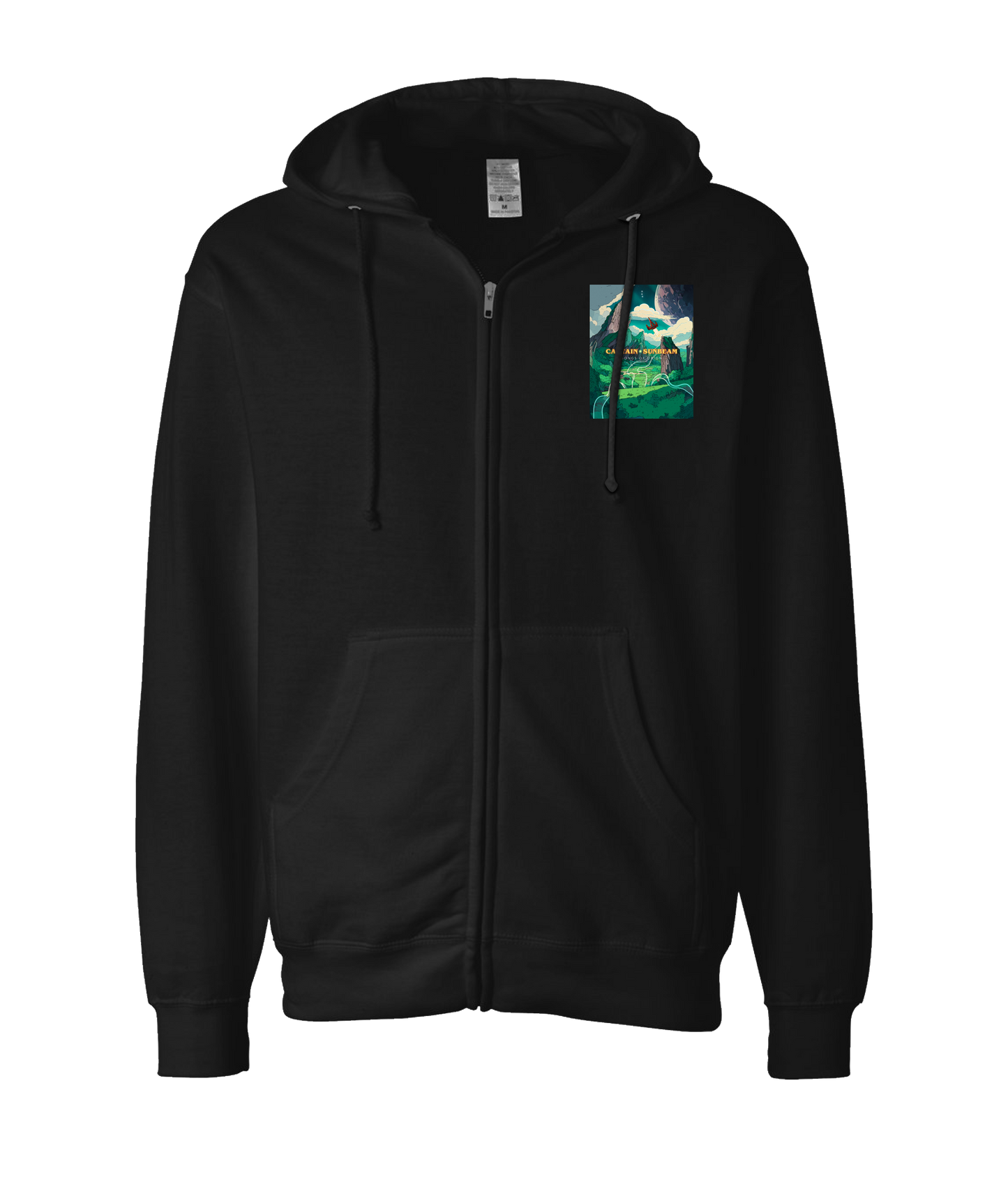 V-SUNBEAMTOP - SONGS OF ORION - Black Zip Up Hoodie
