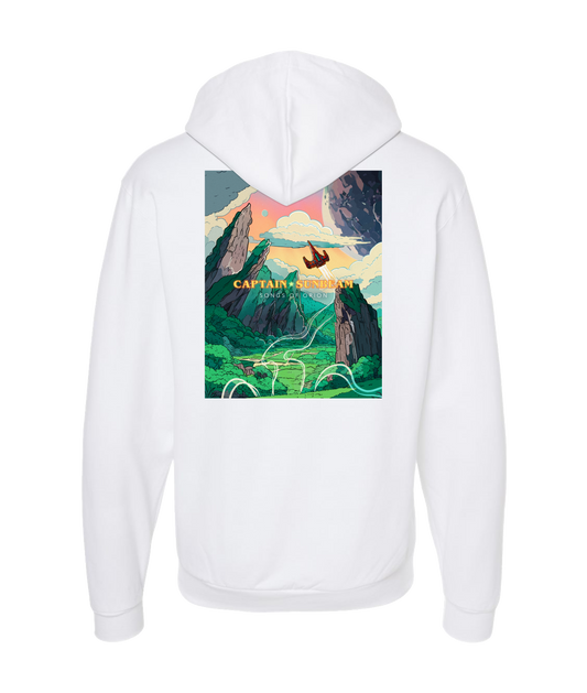 Captain Sunbeam - SONGS OF ORION - White Zip Up Hoodie