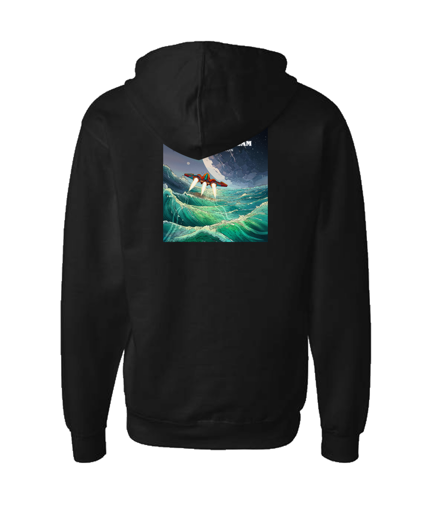 Captain Sunbeam - Taz - Black Zip Up Hoodie