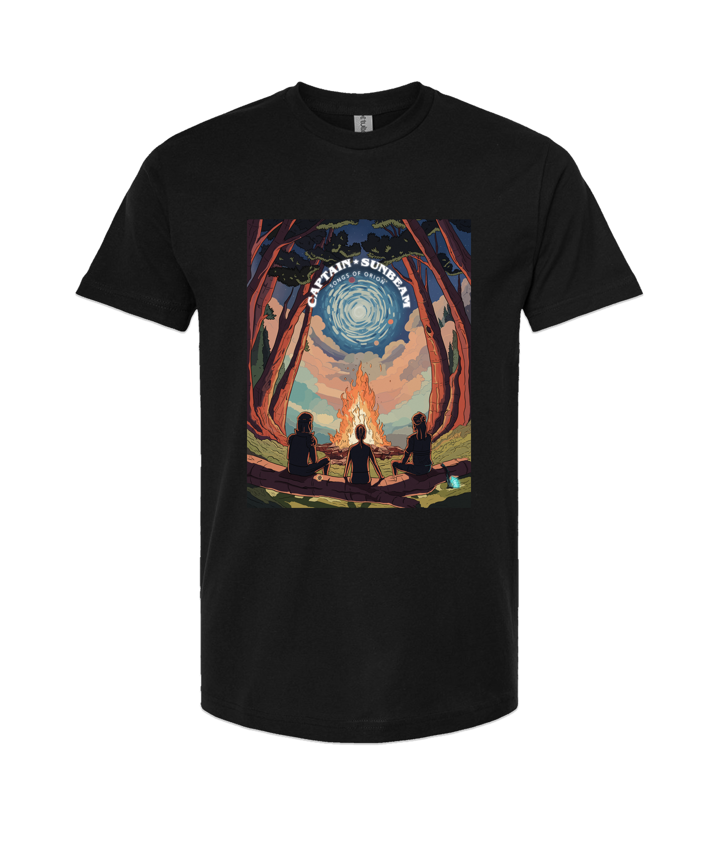 Captain Sunbeam - Tour - Black T-Shirt