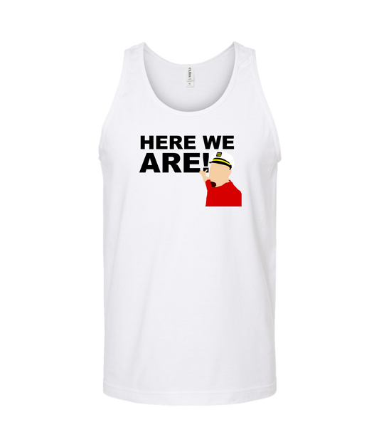 The Philly Captain's Merch is Fire - Here We Are - White Tank Top