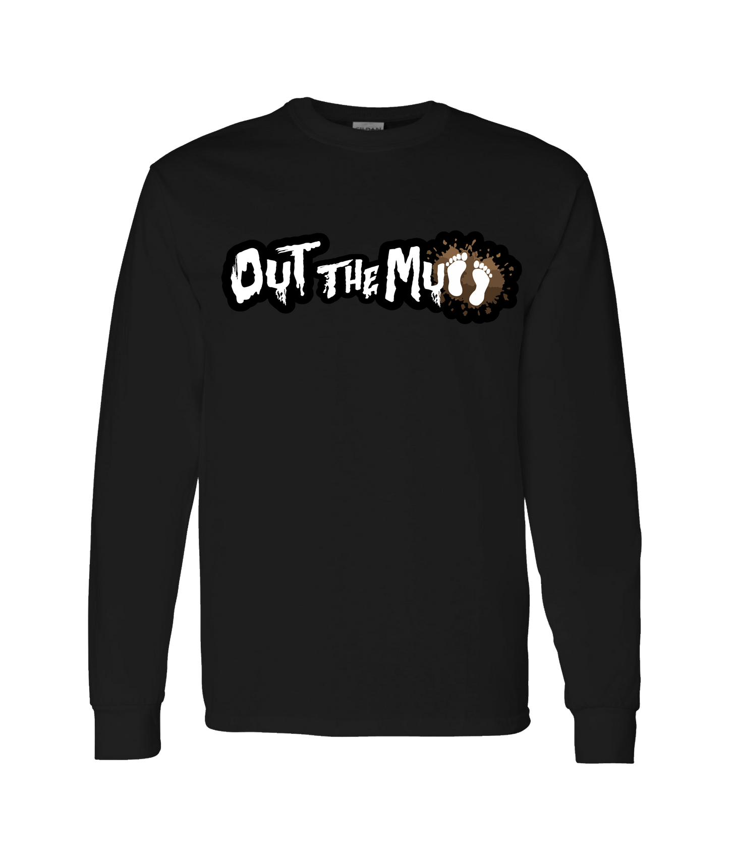 V-04ATOP - OUT THE MUD - Black Long Sleeve T