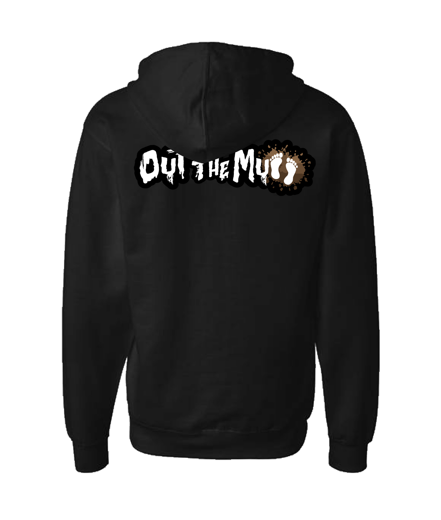 V-04ATOP - OUT THE MUD - Black Zip Up Hoodie
